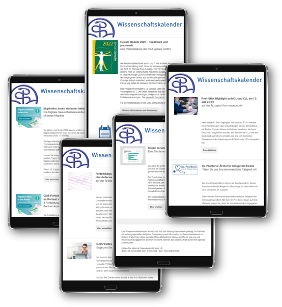 Collage Wissenschaftskalender